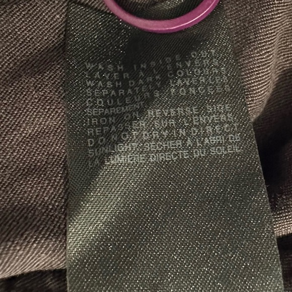 ALLSAINTS SPITAFIELDS AVIATOR DRESS linen blend button front dark gray Size 2 - Picture 8 of 10